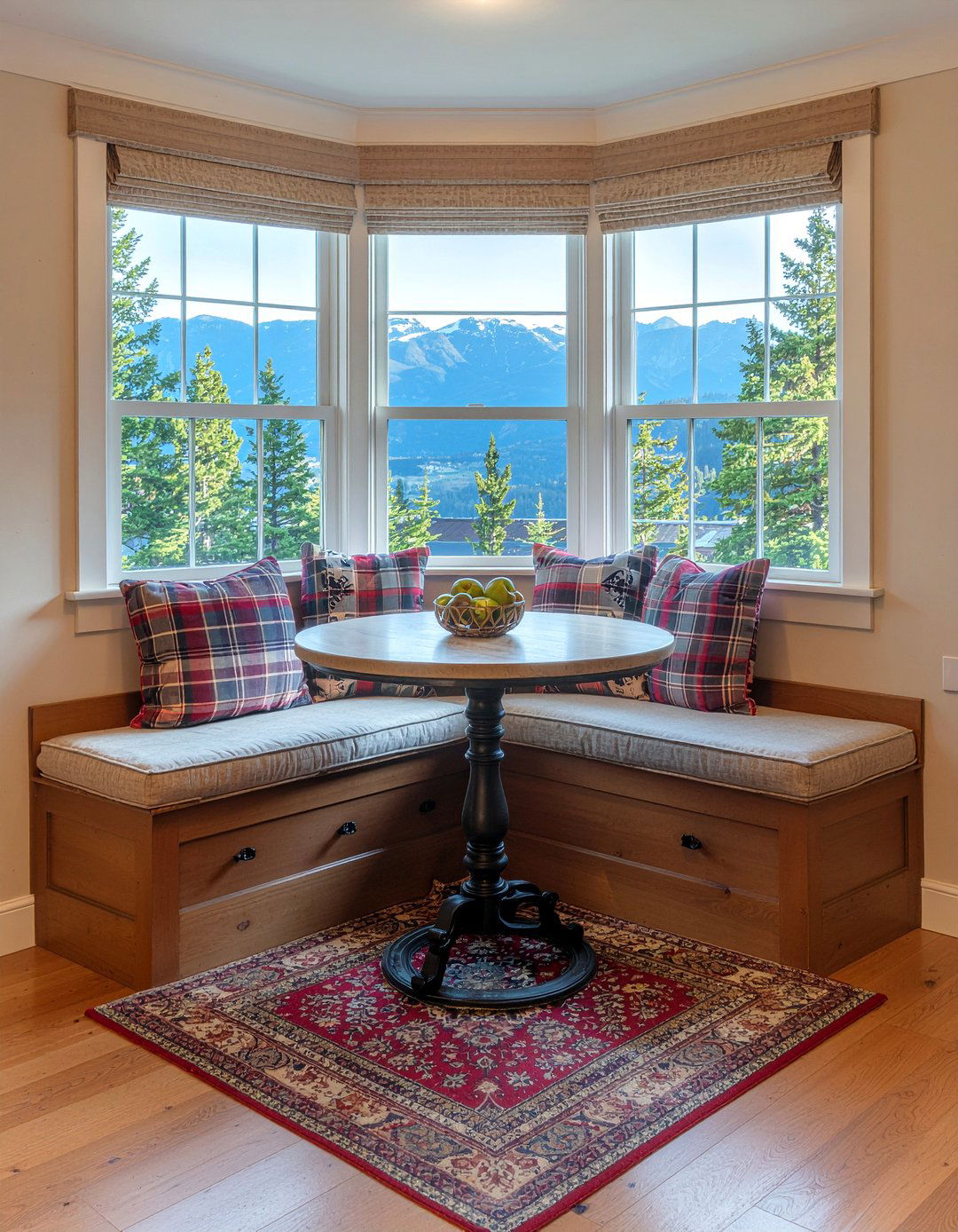 Built in breakfast nook - 30 mountain kitchen ideas