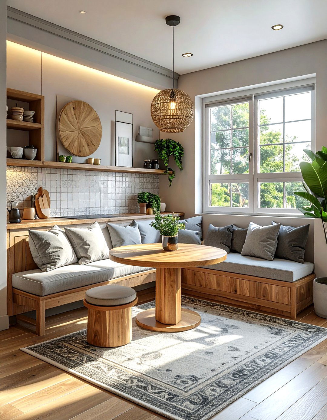 Built in breakfast nook - 30 custom kitchen ideas