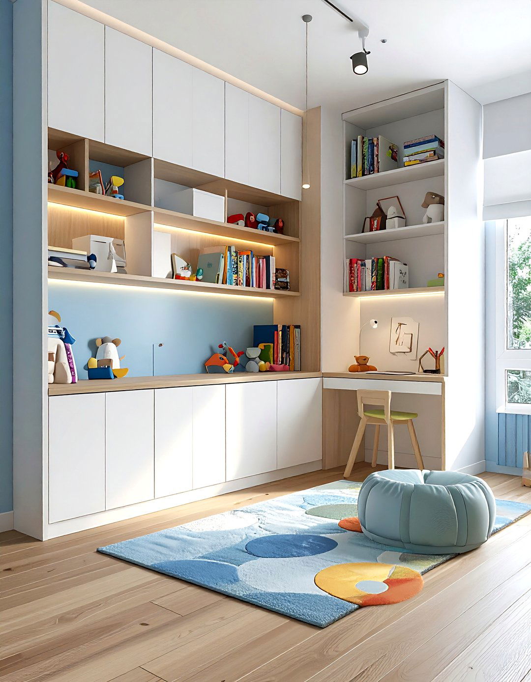 Built in cabinets - 30 playroom storage ideas