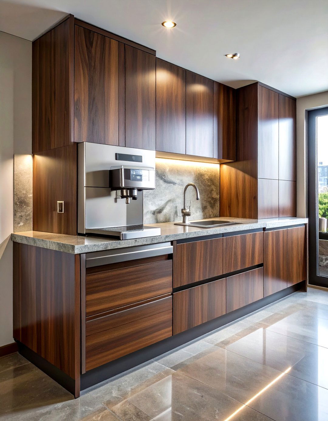 Built in coffee machine cabinet - 30 coffee station kitchen ideas