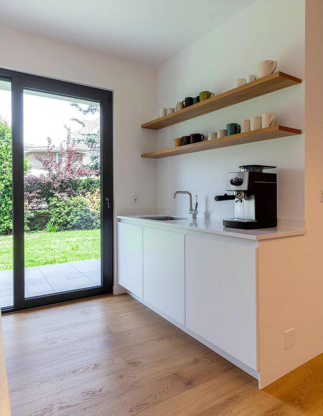 Built in coffee station - 30 kitchen remodel ideas