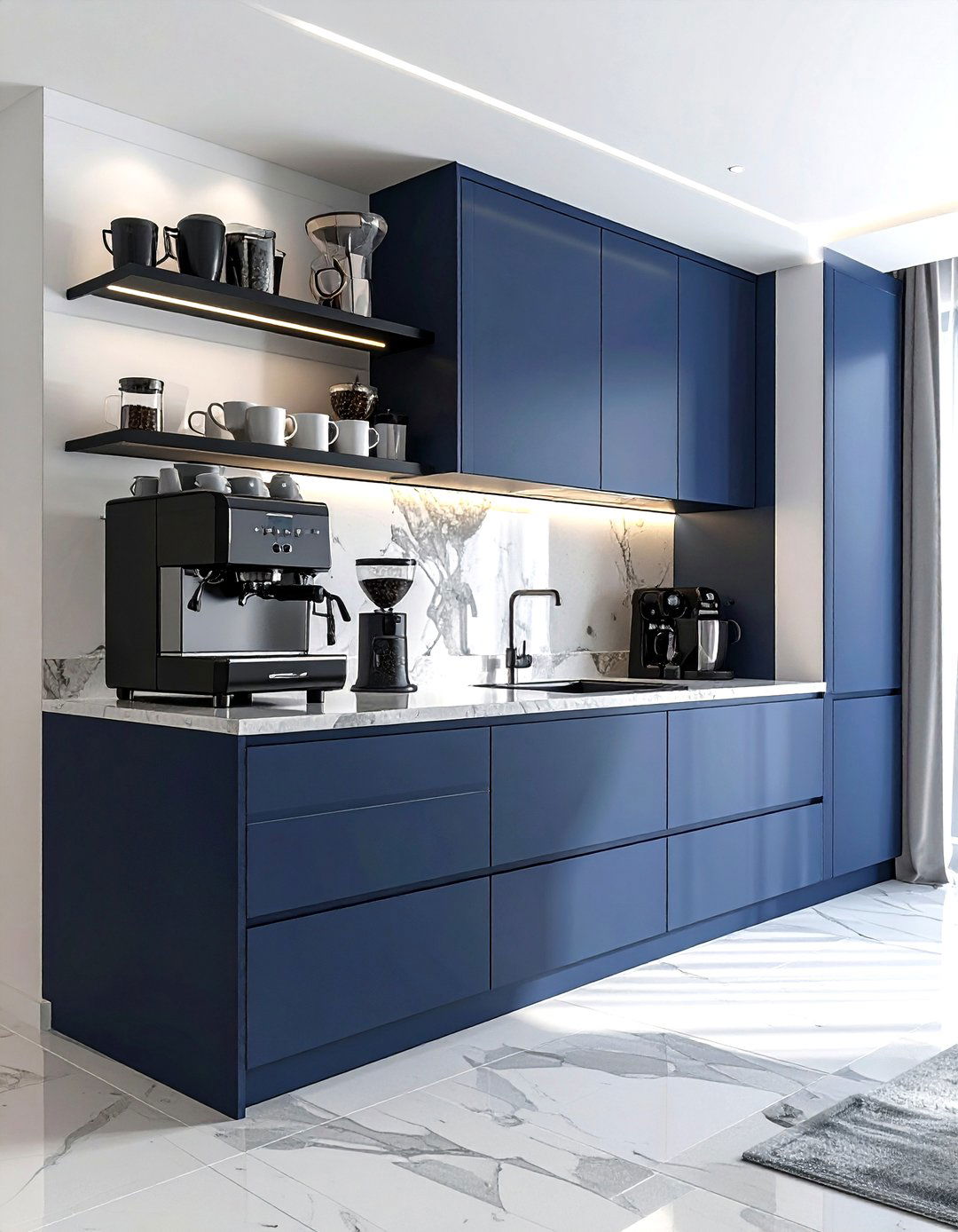 Built in coffee station - 30 kitchen catering kitchen ideas