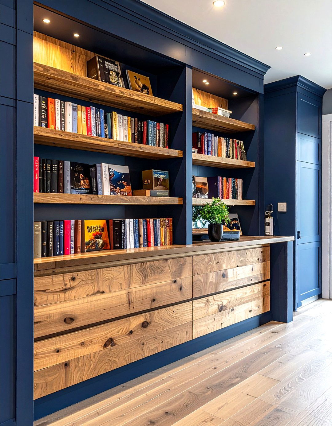 Built in cookbook display shelf - 30 kitchen built-in storage ideas