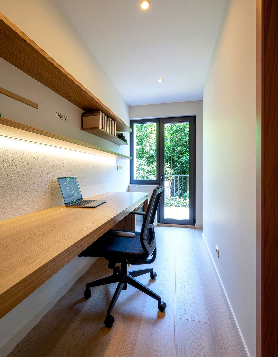 Built in desk space - 30 bedroom hallway ideas