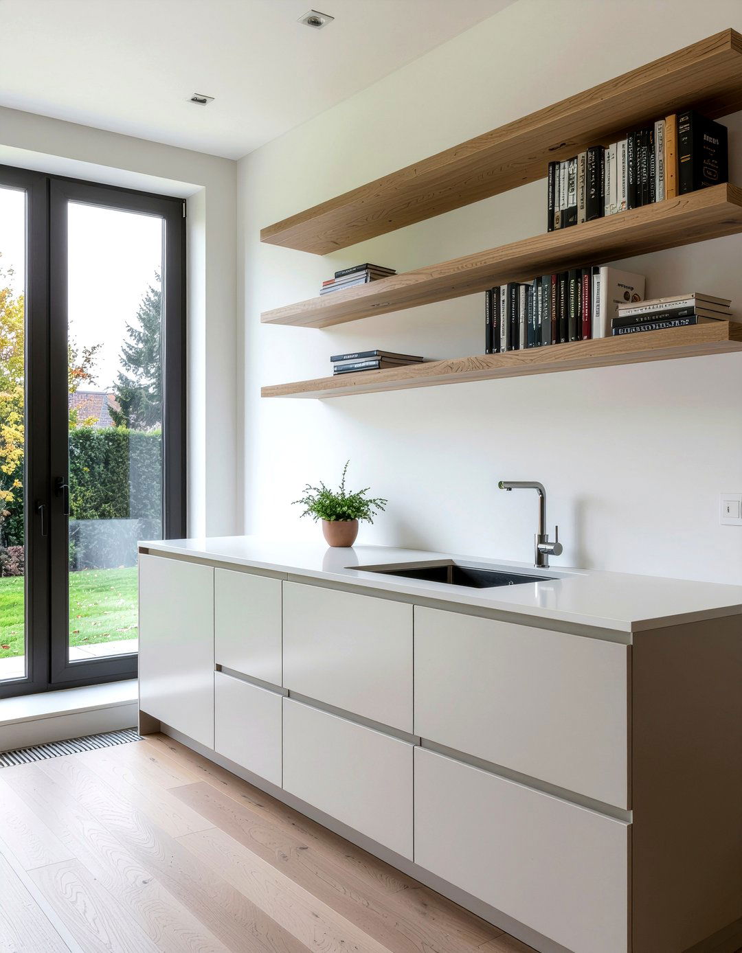 Built in kitchen shelving - 30 kitchen focal point ideas