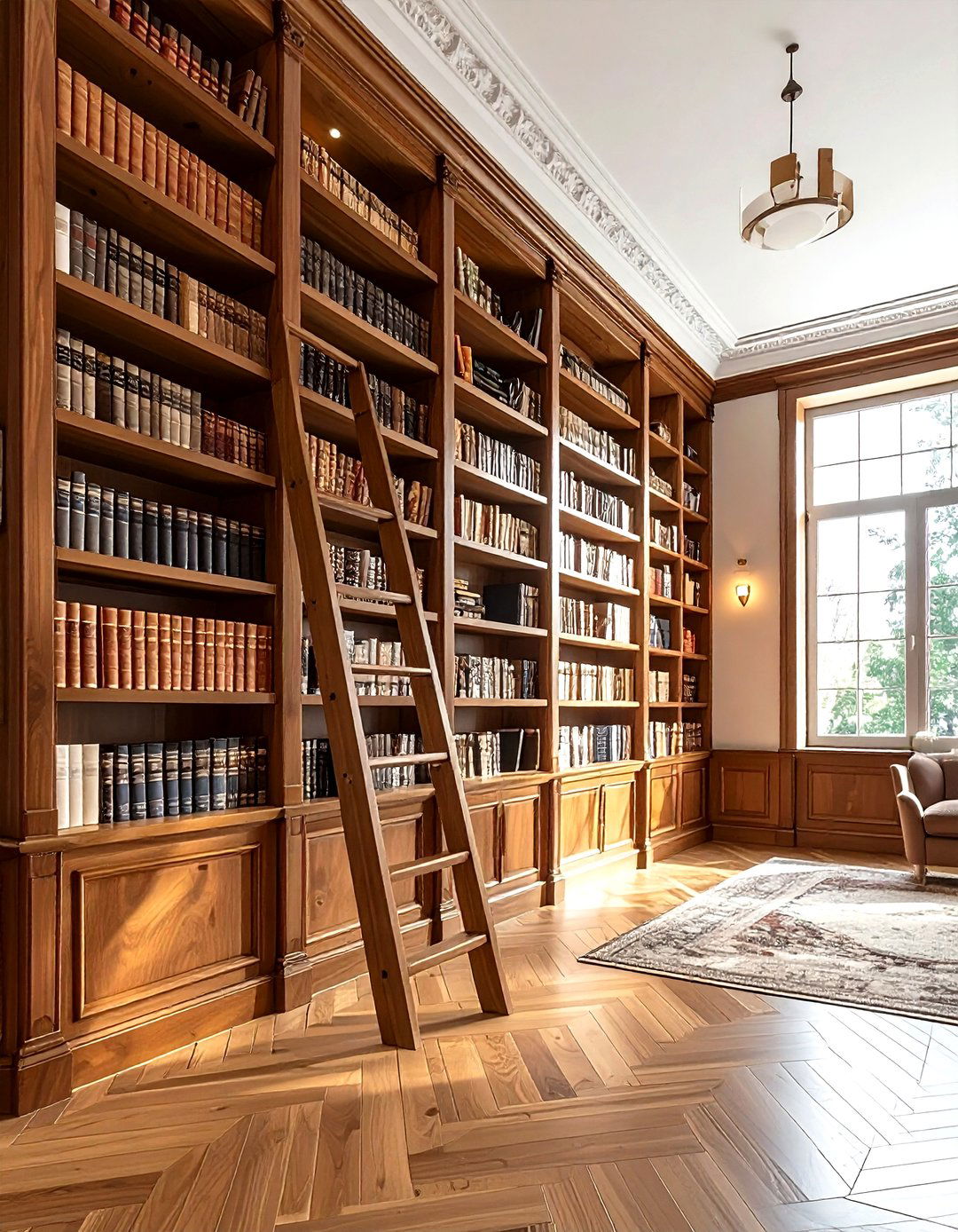 Built in library wall - 30 book decor ideas