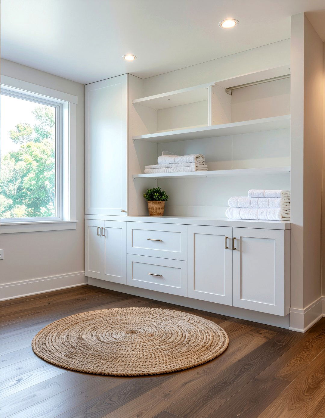 Built in linen closet - 30 bathroom expansion ideas