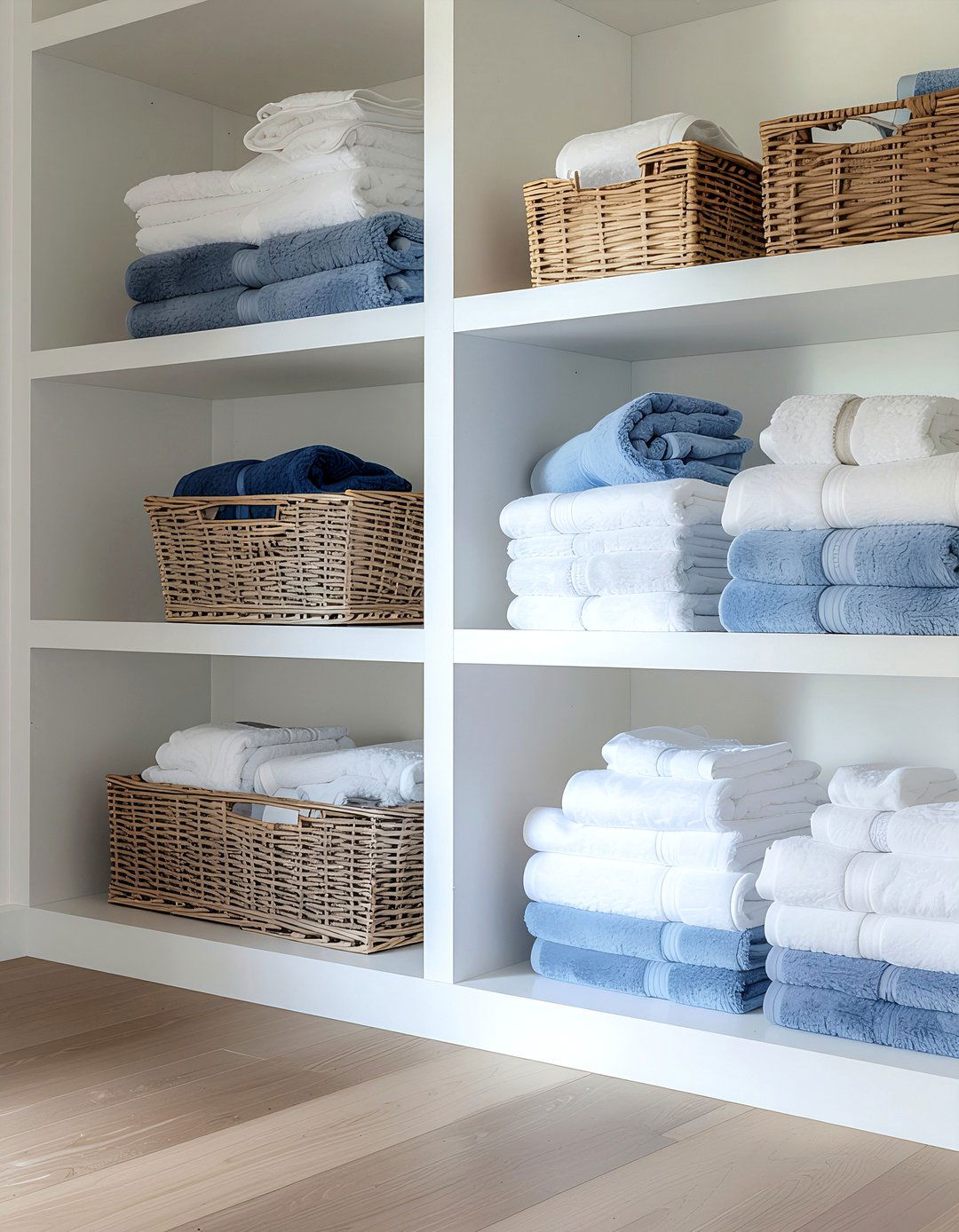 Built in linen closet - 30 bathroom maximization ideas
