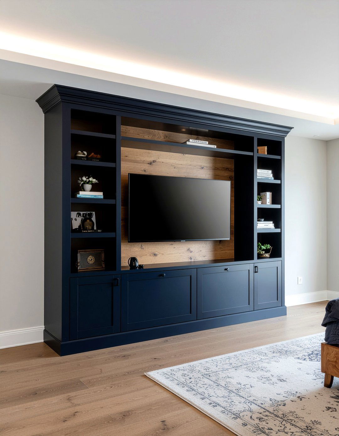 Built in media console - 30 bedroom built-in ideas