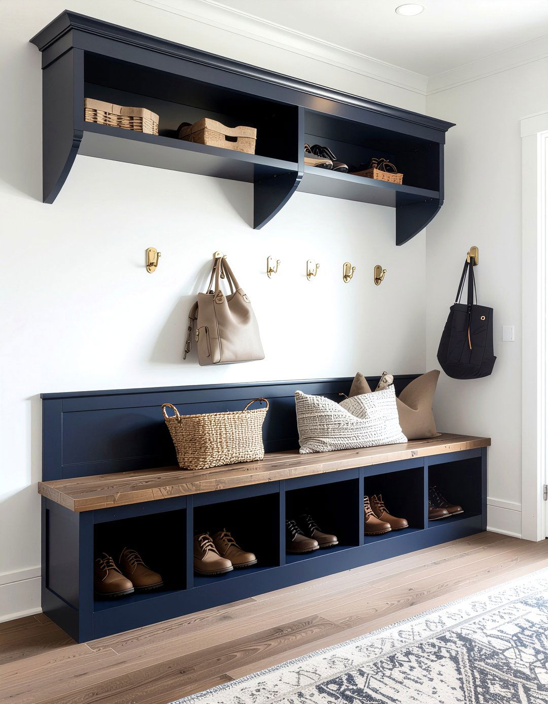 Built in mudroom cubbies - 30 entryway shoe storage ideas