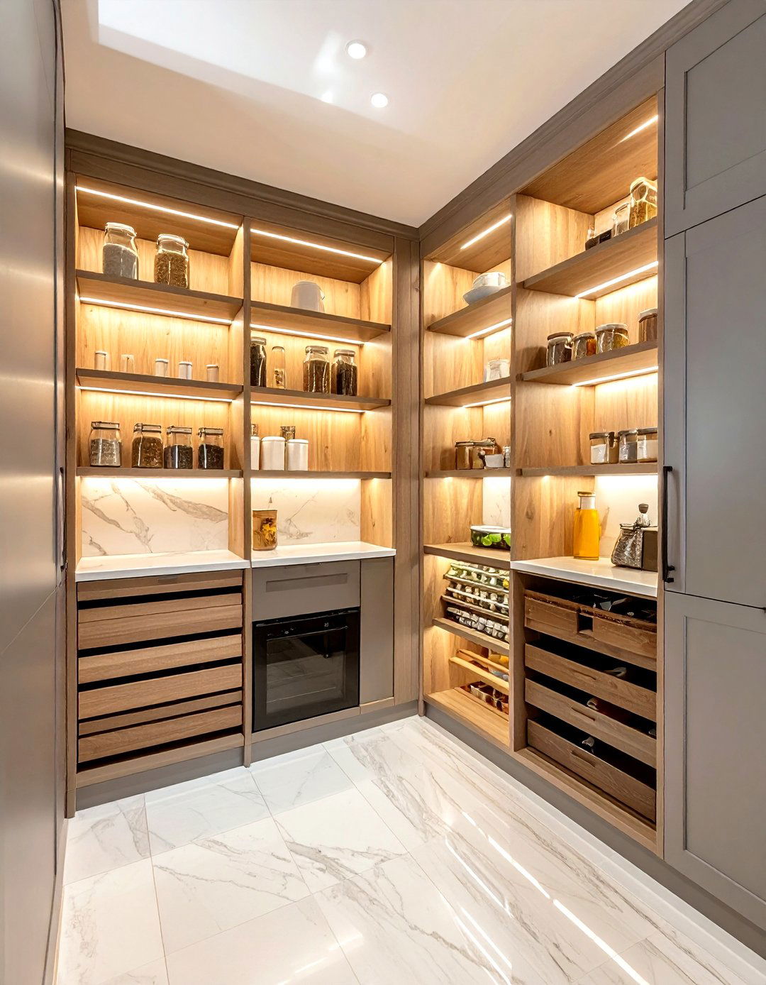 Built in pantry - 30 Georgian kitchen ideas