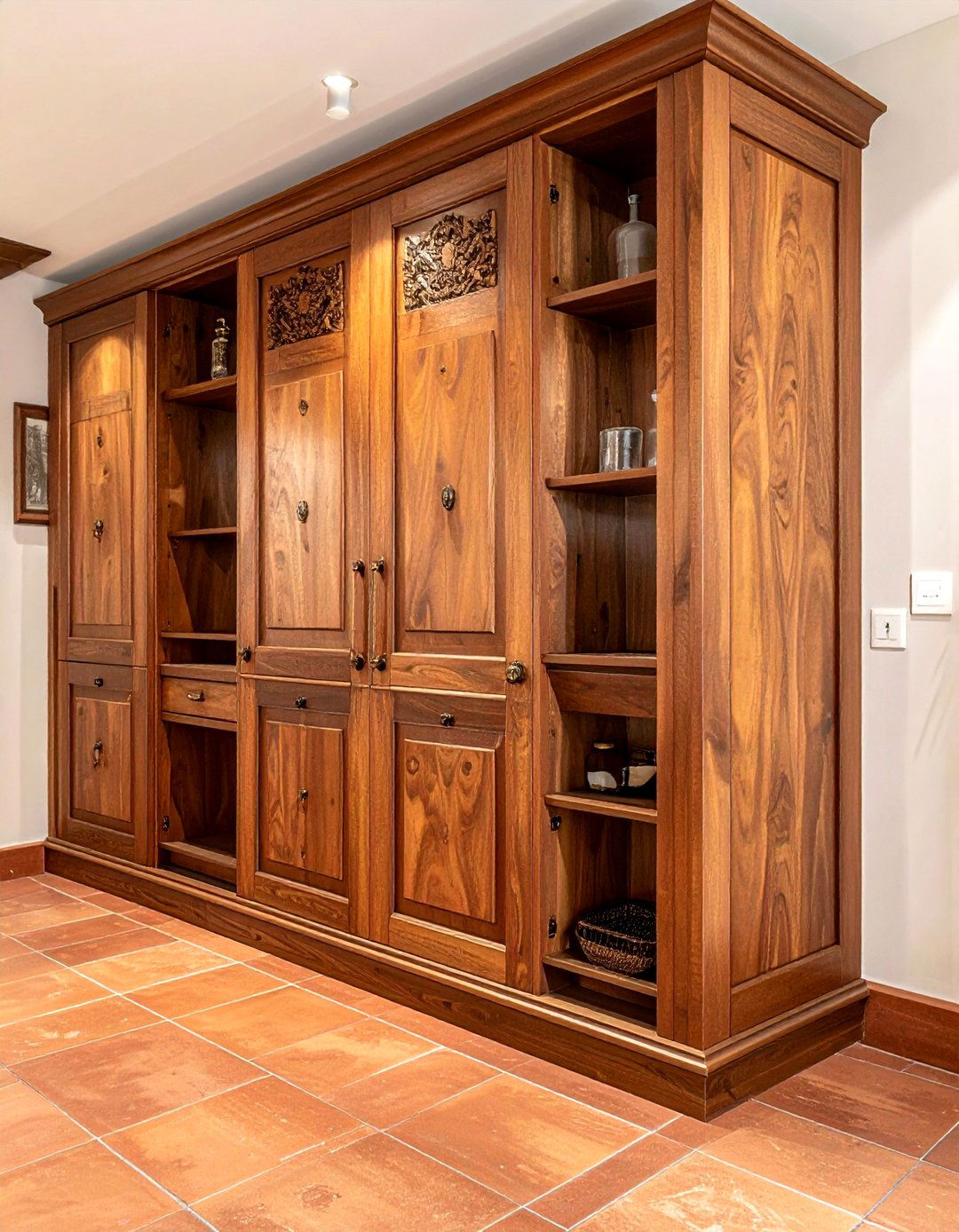 Built in pantry cupboard - 30 Mediterranean kitchen ideas