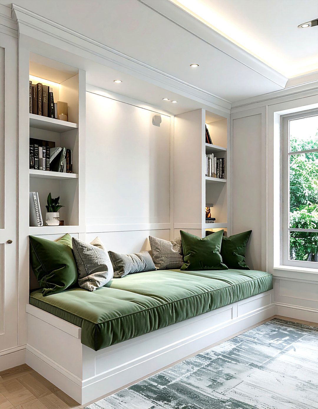 Built in reading nook - 30 living room reading nook ideas