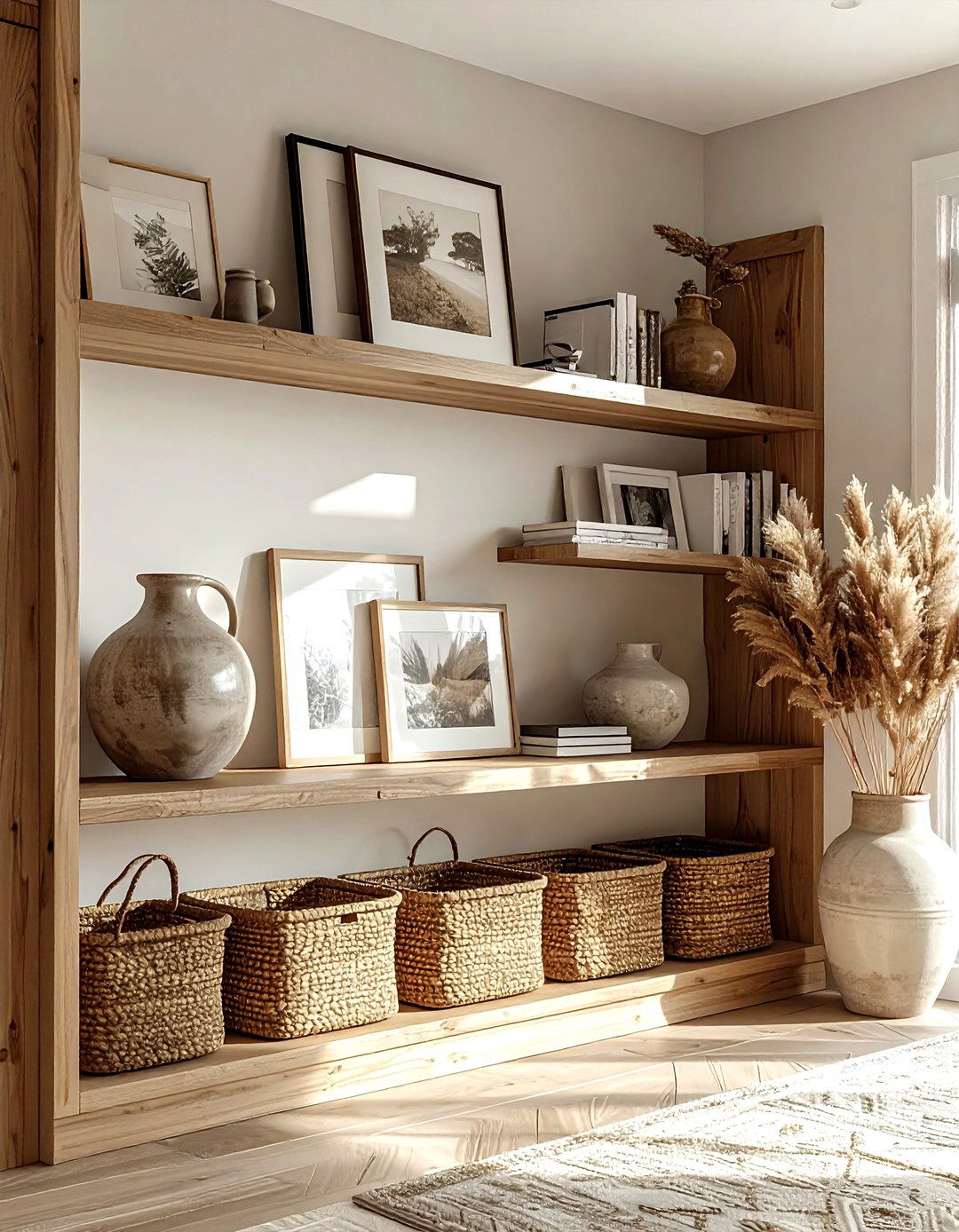 Built in shelf vignette - 30 shelf vignette ideas