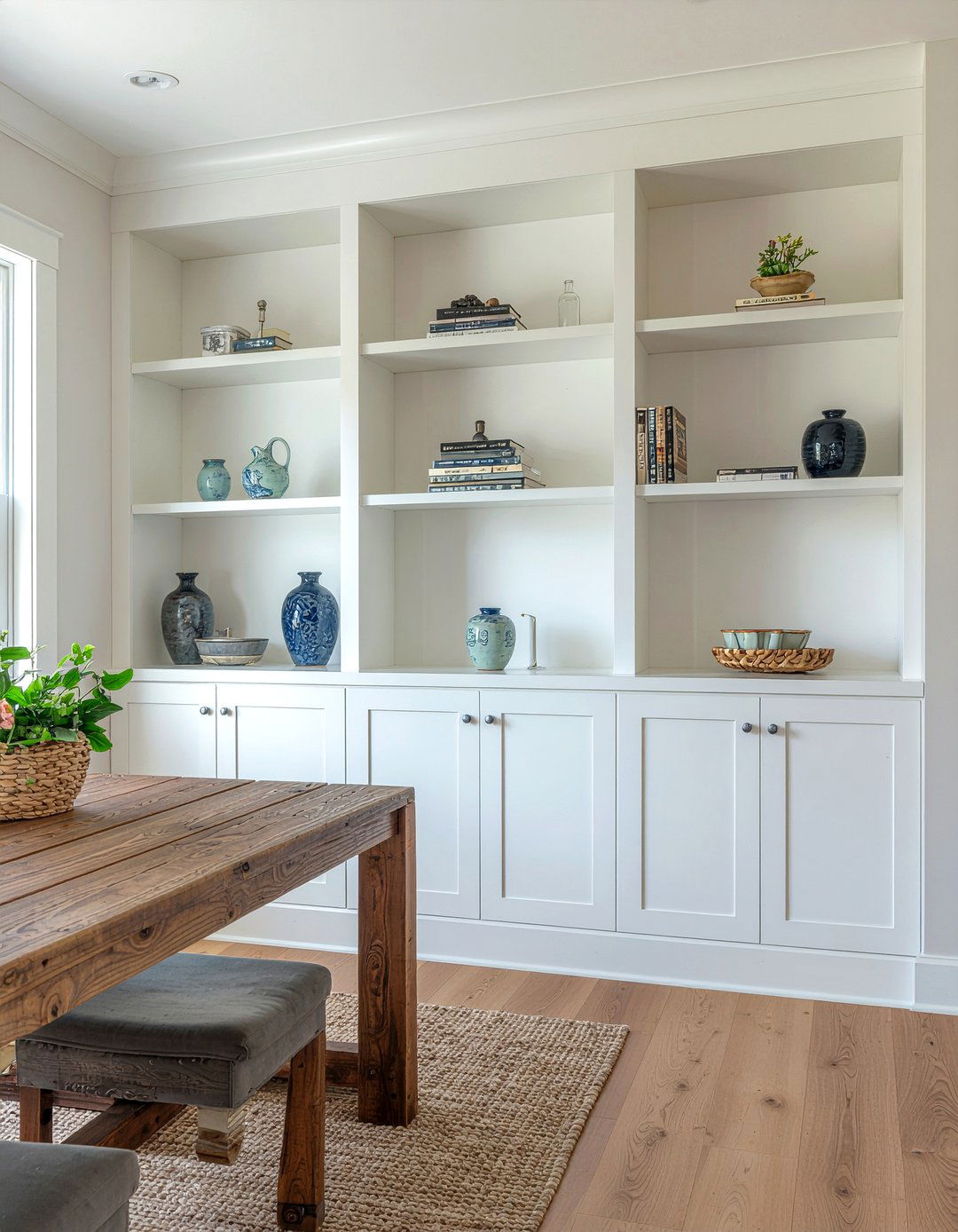 Built in shelving - 30 heirloom dining room ideas