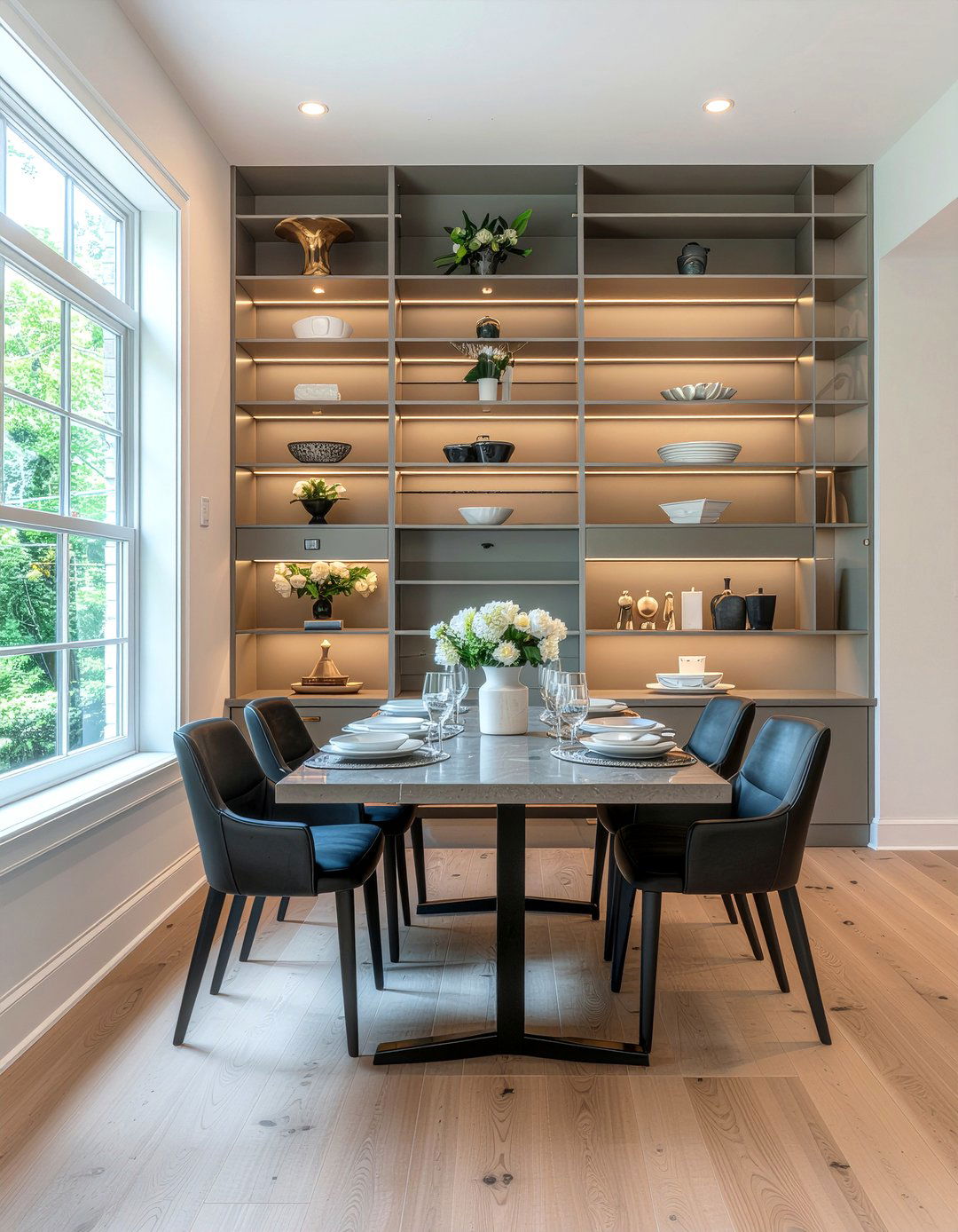 Built in shelving dining room - 30 large dining room ideas