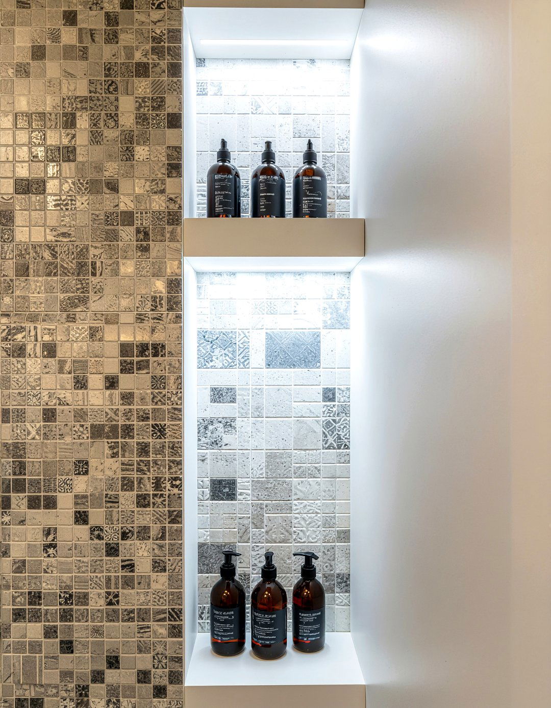 Built in shower niche - 30 bathroom gut renovation ideas