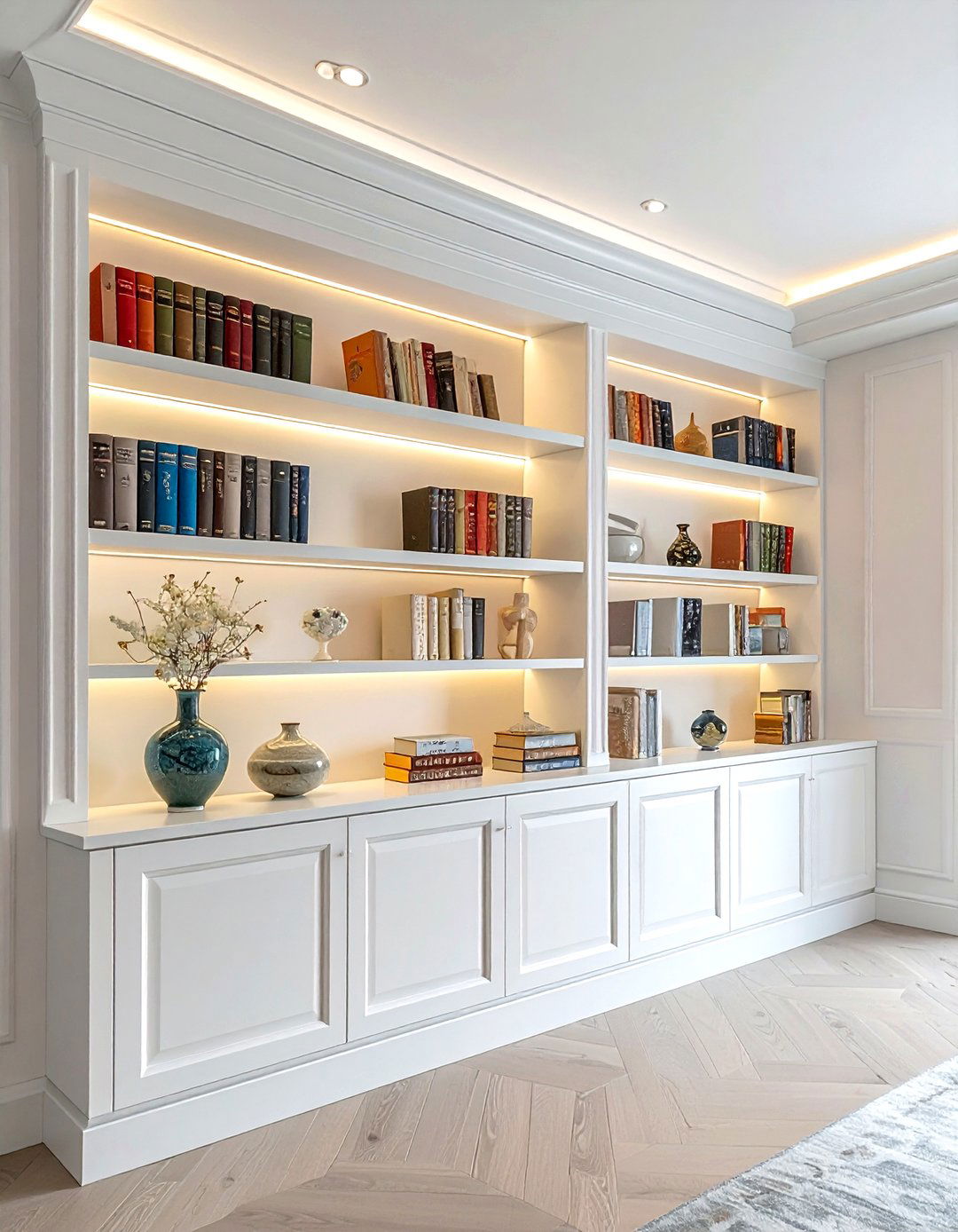 Built in wall bookshelf - 30 book collection display ideas