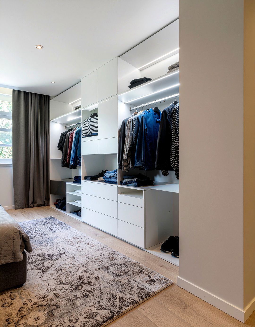 Built in wardrobe closet - 30 spacious bedroom ideas