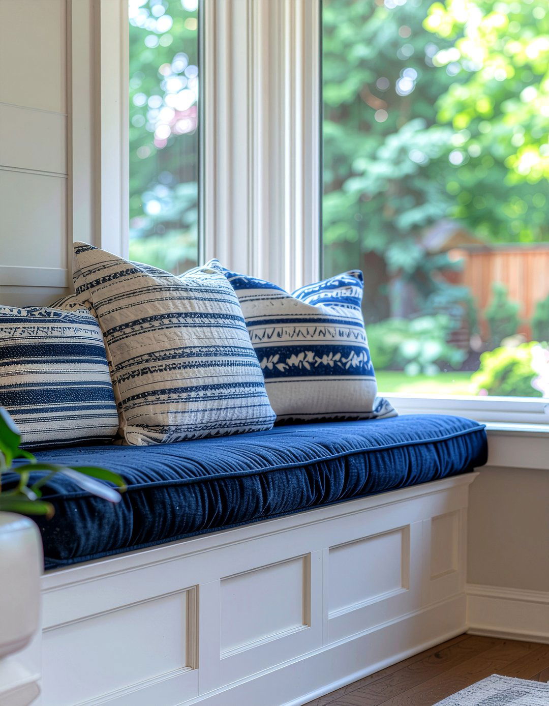 Built in window seat - 30 new construction living room ideas