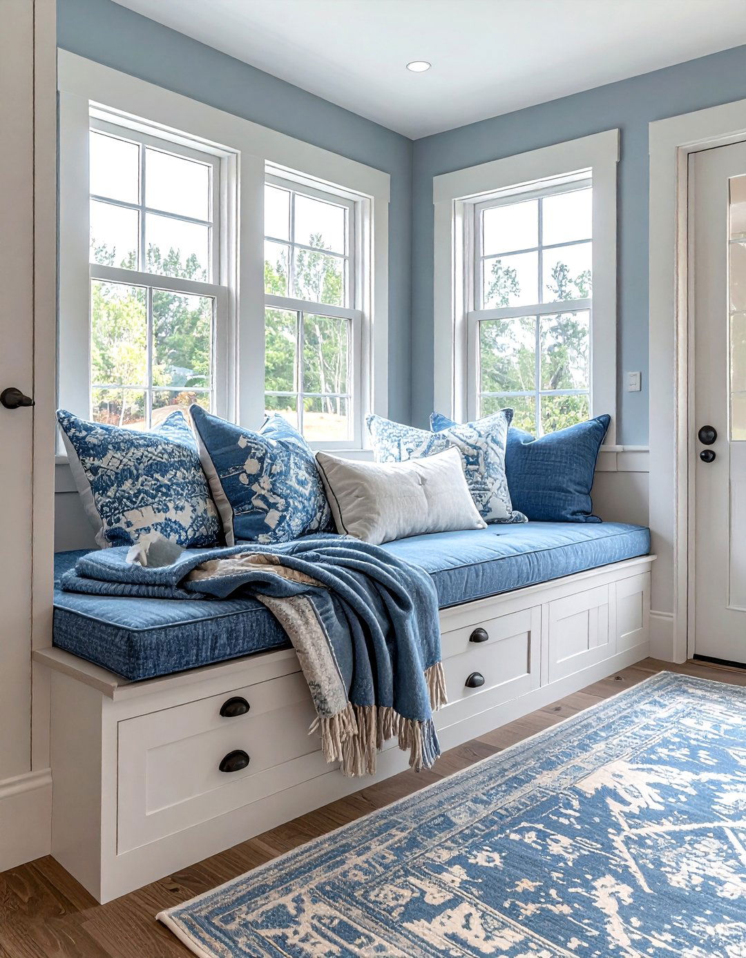 Built in window seat - 30 bedroom creative storage ideas