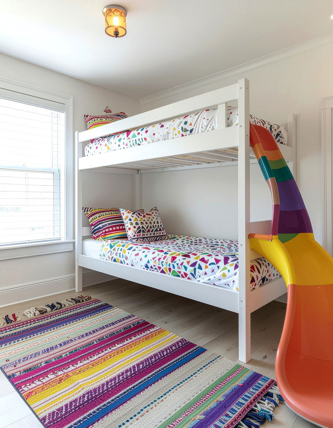 Bunk Bed With Slide - 30 preschooler bedroom ideas