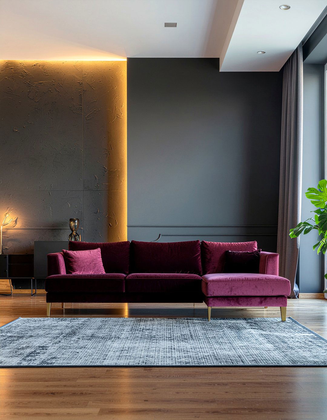 Burgundy And Black Living Room - 30 burgundy living room ideas