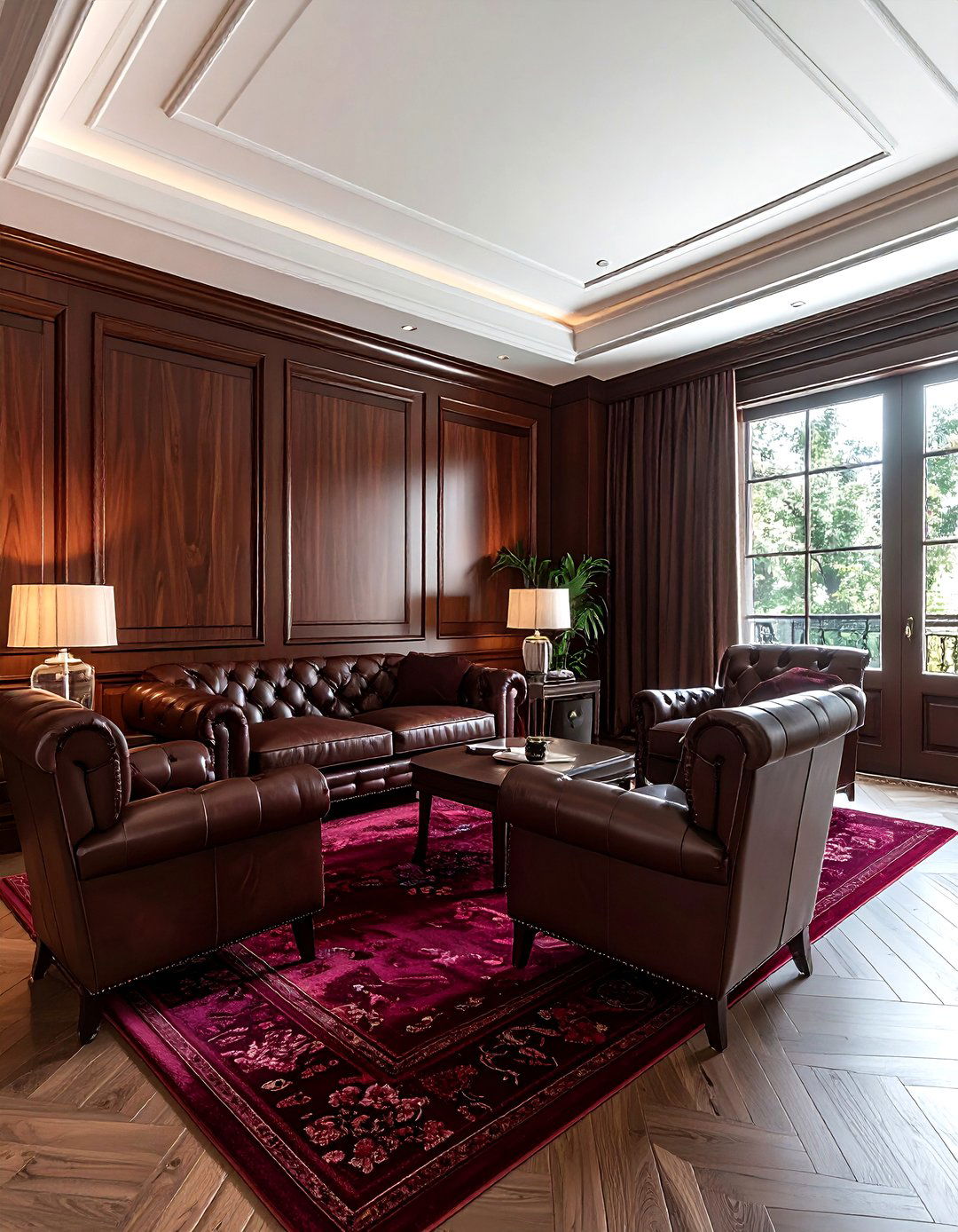 Burgundy And Chocolate Brown Living Room - 30 burgundy living room color schemes