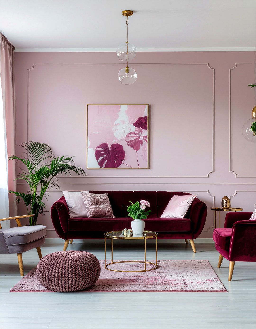 Burgundy And Pink Living Room - 30 burgundy living room ideas