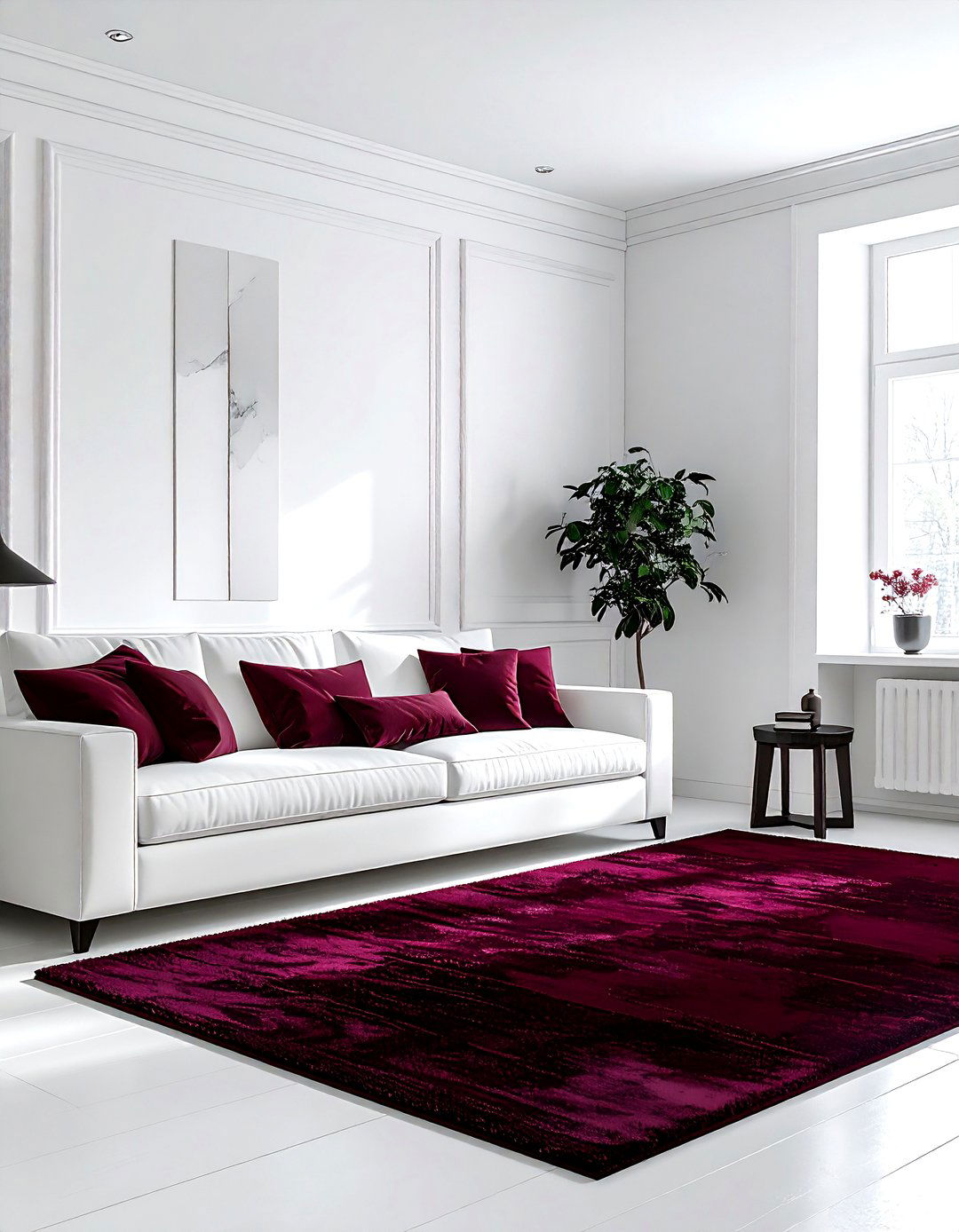 Burgundy And White Living Room - 30 burgundy living room color schemes