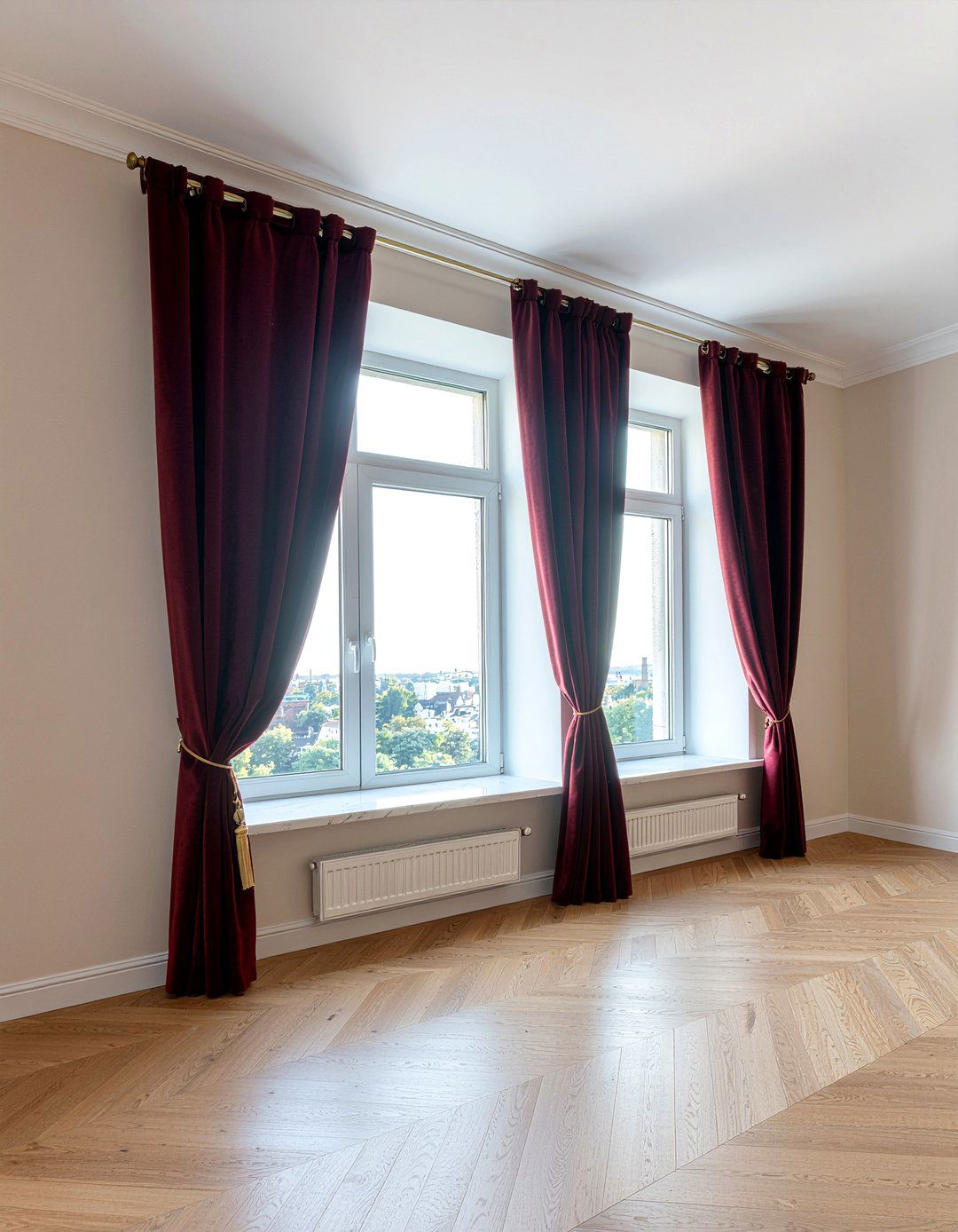 Burgundy Curtains Living Room - 30 burgundy living room ideas