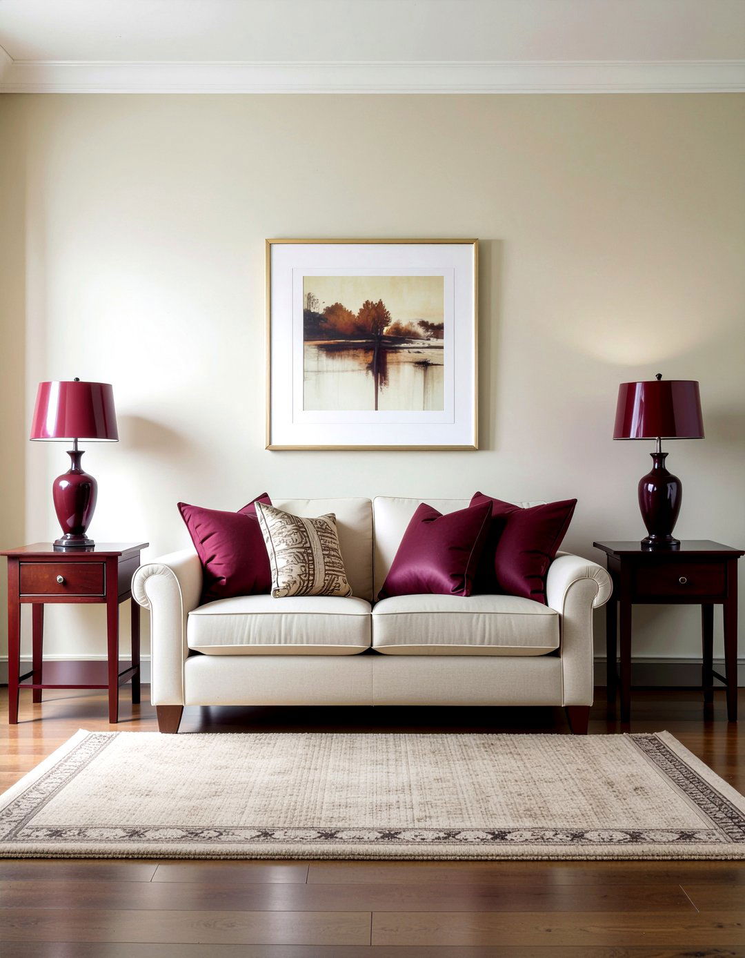 Burgundy Lamps Living Room - 30 burgundy living room ideas