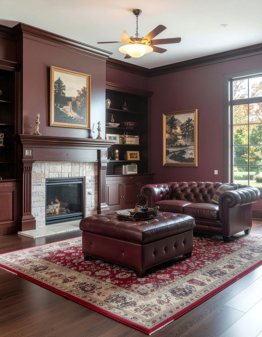 Burgundy Living Room Dark Wood - 30 burgundy living room ideas