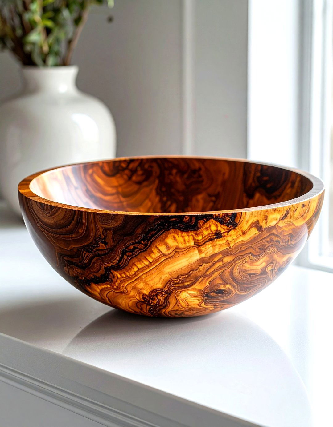 Burl Wood Decorative Bowl - 30 wooden bowl ideas