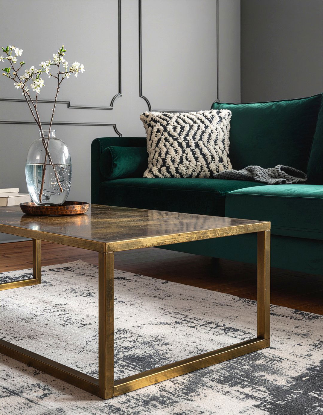 Burnished Brass Coffee Table - 30 living room metal coffee tables