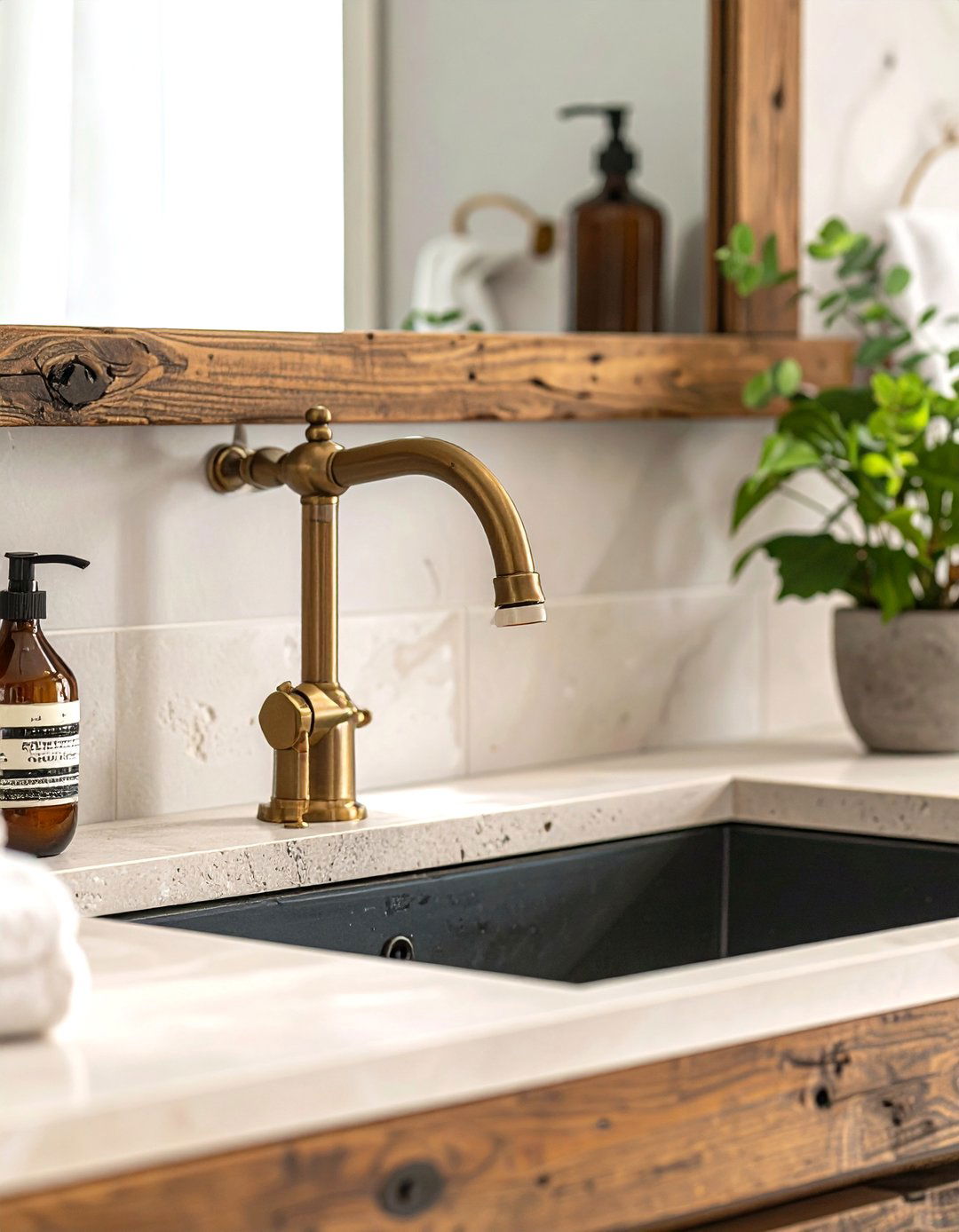 Burnished Brass Faucet - 30 brass faucet ideas