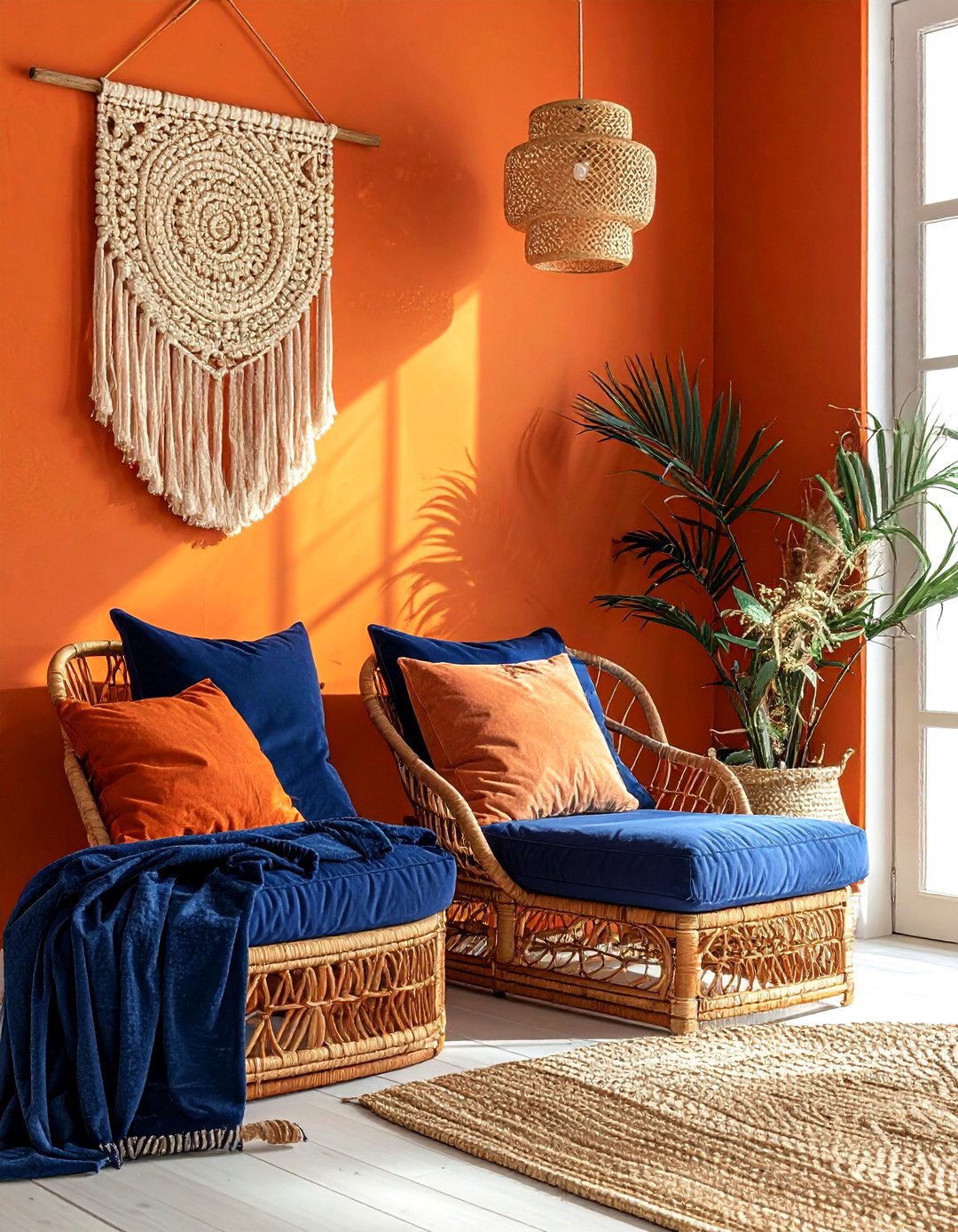 Burnt Orange Accent Wall - 30 accent wall paint ideas