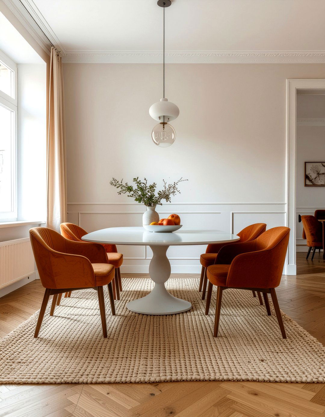 Burnt Orange And Beige - 30 burnt orange dining room ideas