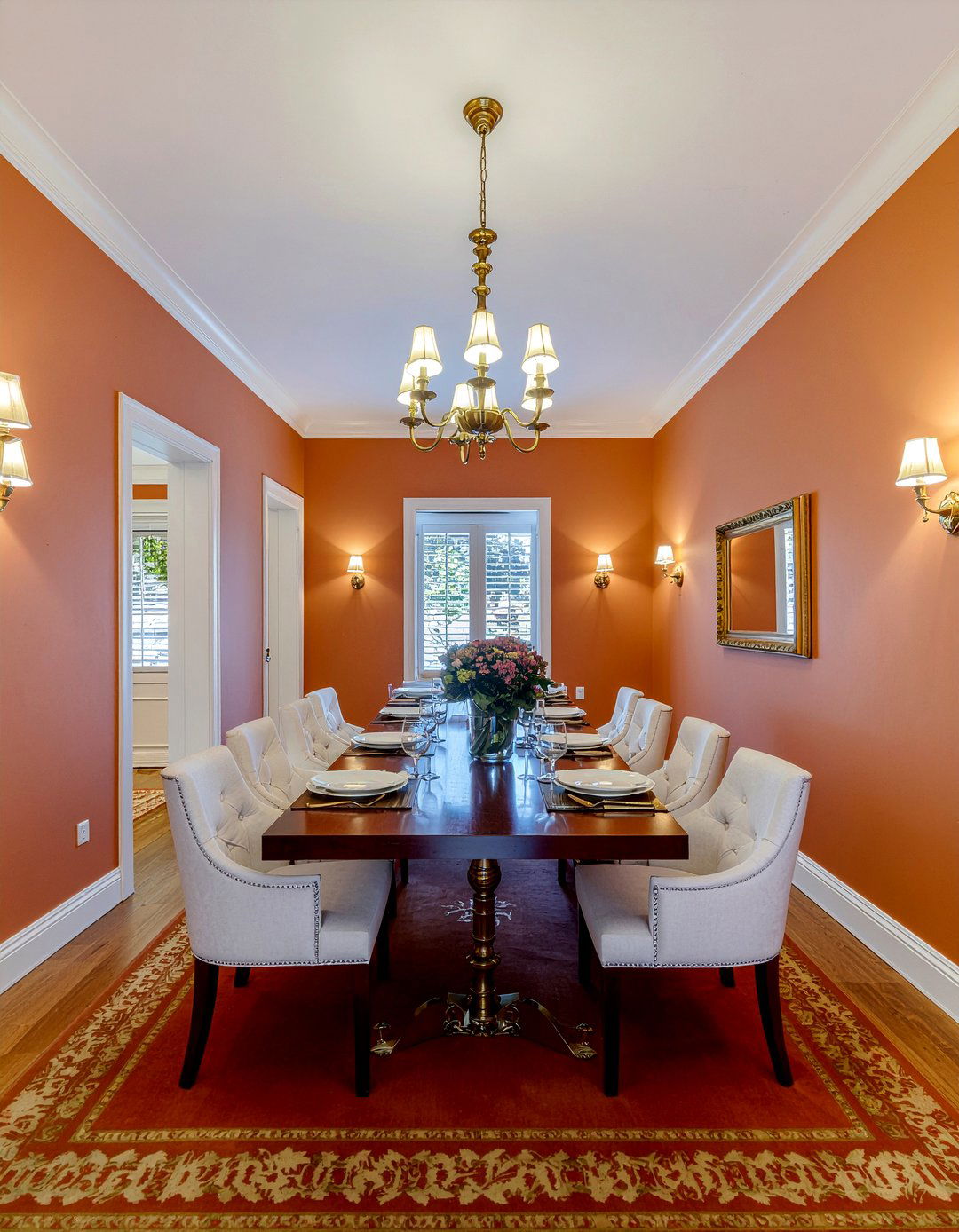 Burnt Orange And Gold - 30 burnt orange dining room ideas