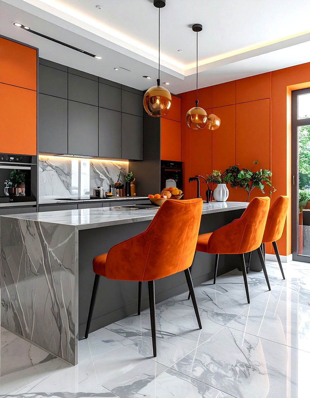 Burnt Orange And Grey Kitchen - 30 burnt orange kitchen ideas