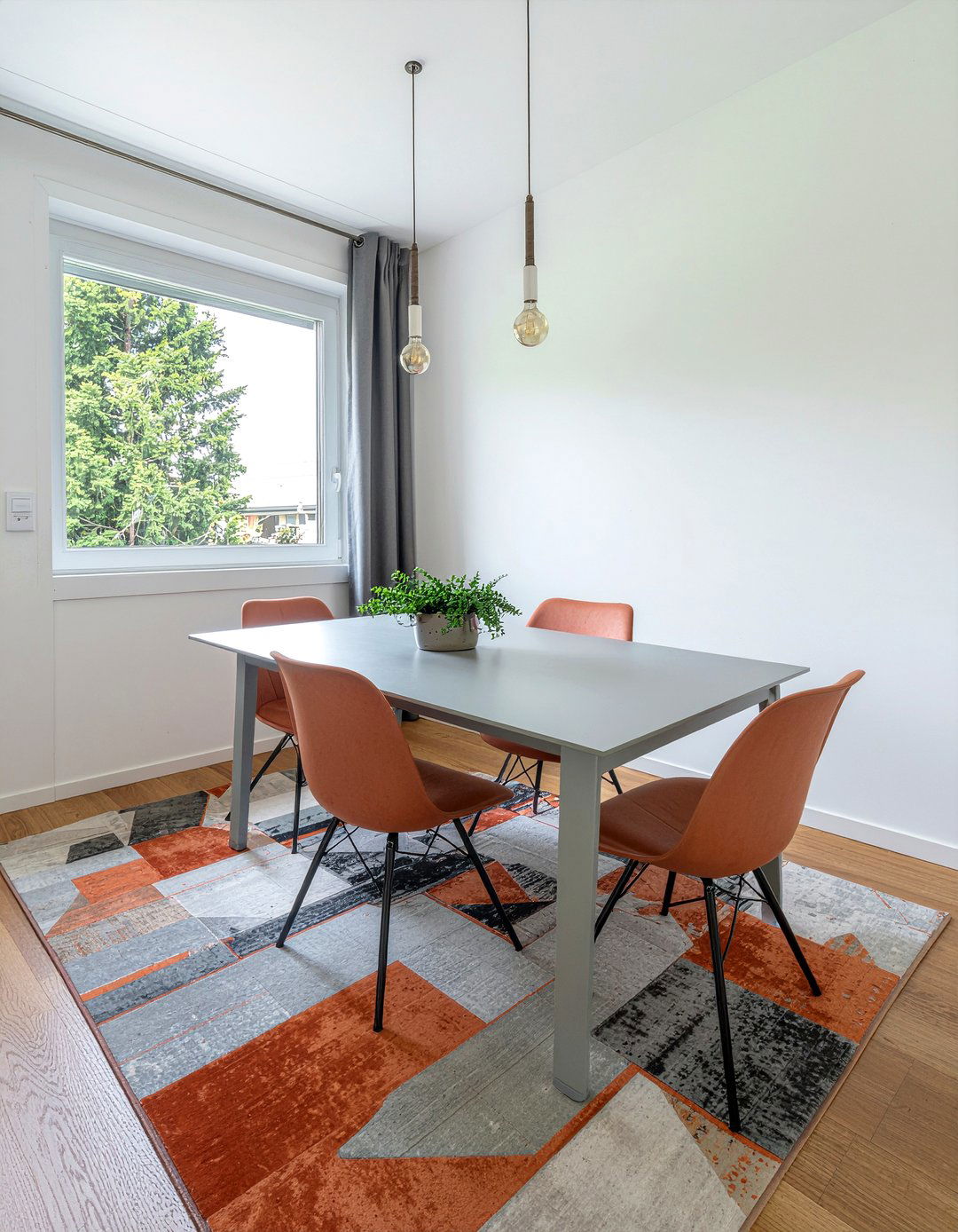 Burnt Orange And Grey - 30 burnt orange dining room ideas