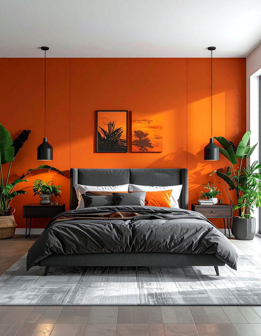 Burnt Orange Bedroom - 30 bedroom paint color ideas