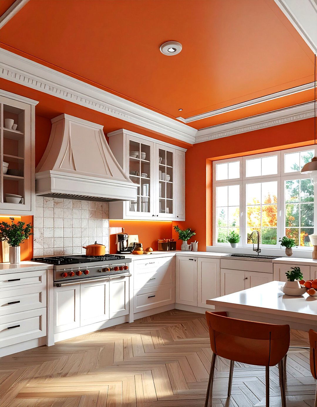 Burnt Orange Ceiling - 30 burnt orange kitchen ideas
