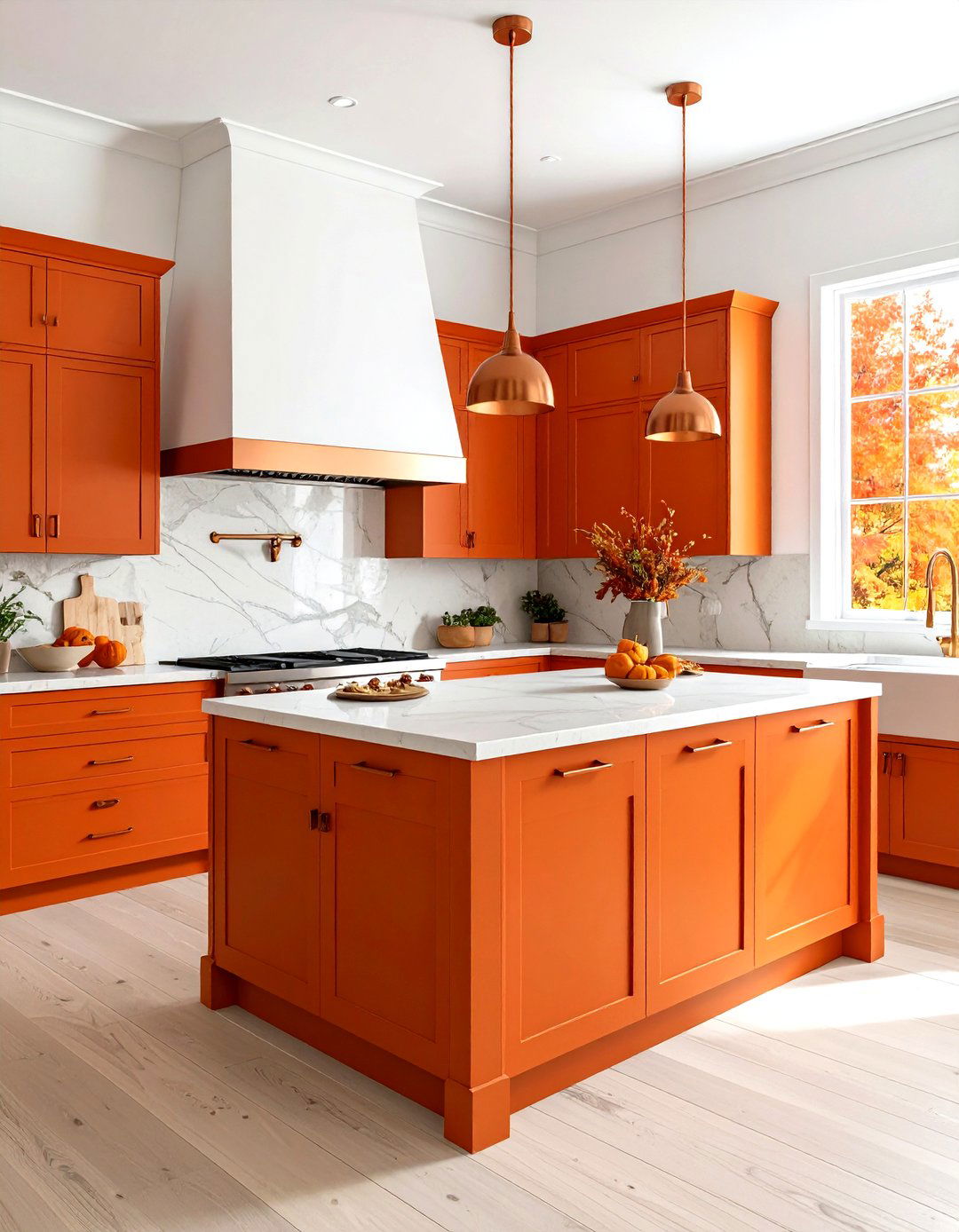 Burnt Orange Kitchen - 30 kitchen paint ideas