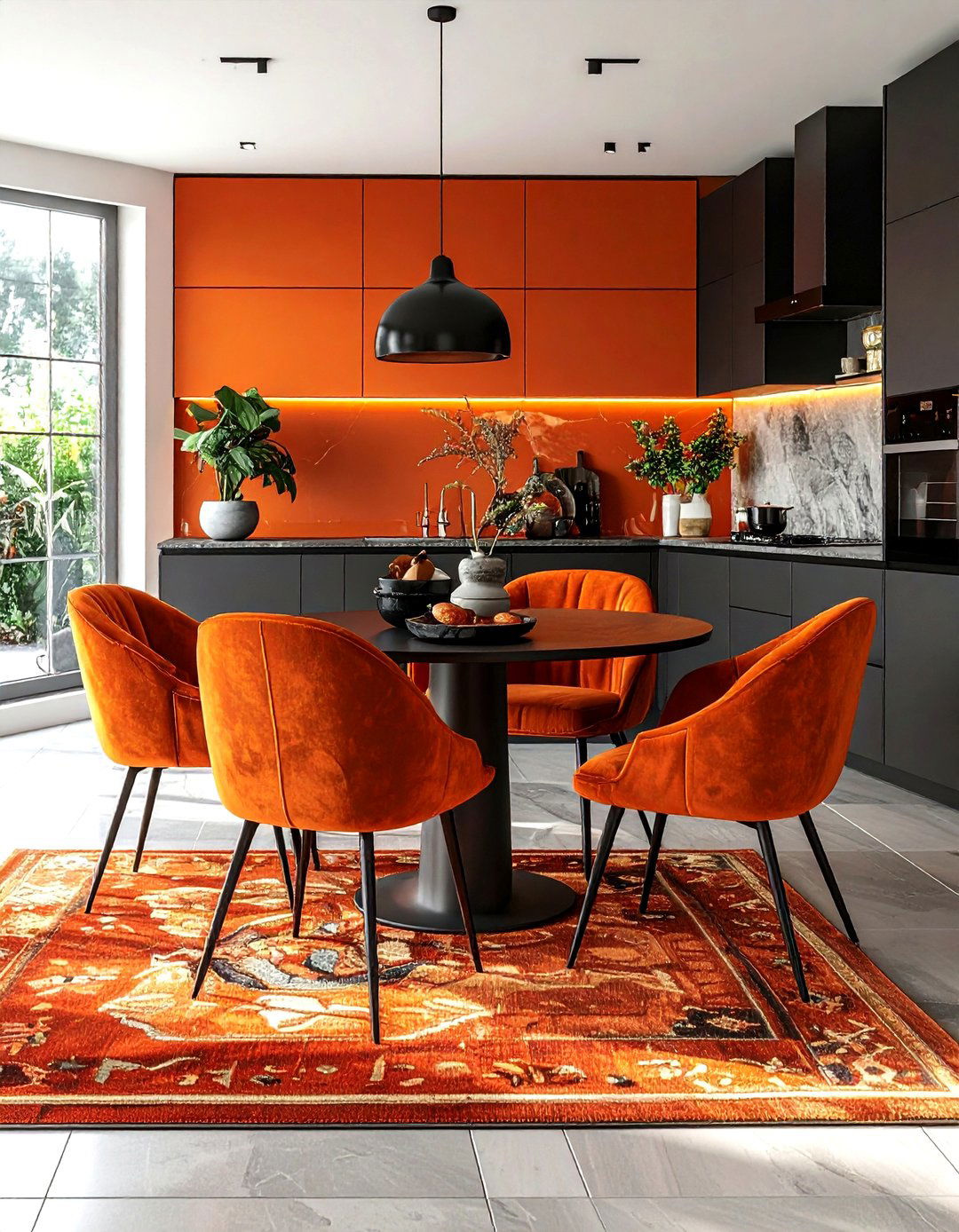 Burnt Orange Kitchen Styling - 30 kitchen accent color ideas
