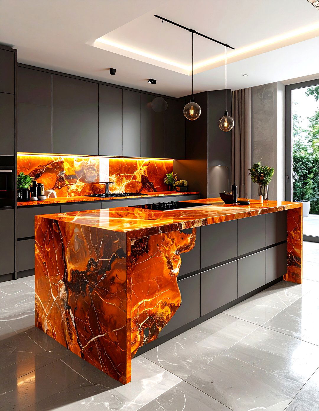 Burnt Orange Marble Countertops - 30 burnt orange kitchen ideas