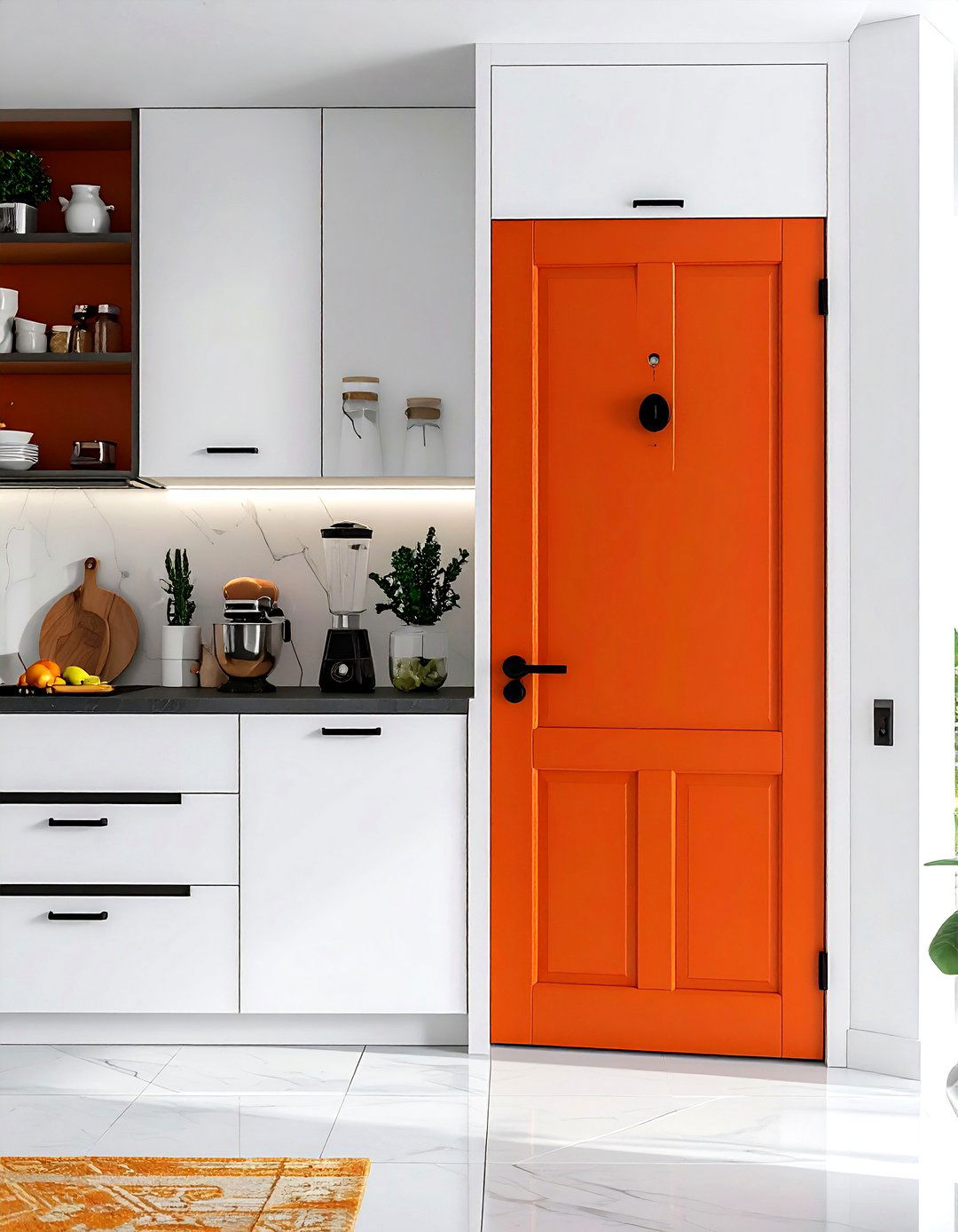 Burnt Orange Pantry Door - 30 burnt orange kitchen ideas