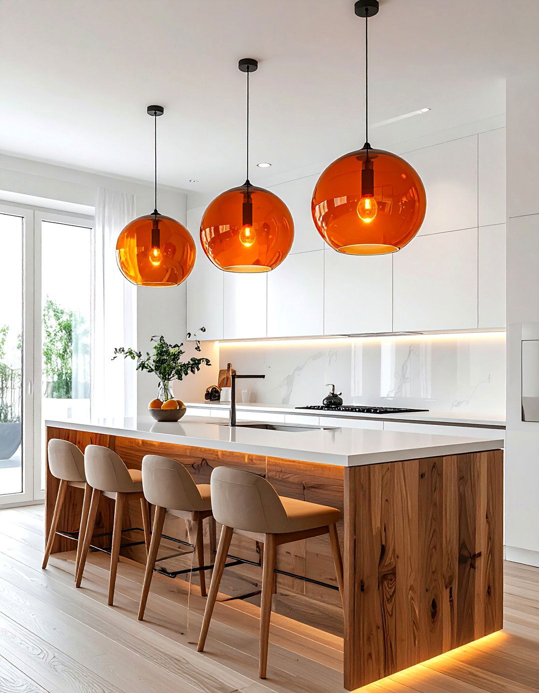Burnt Orange Pendant Lighting - 30 burnt orange kitchen ideas