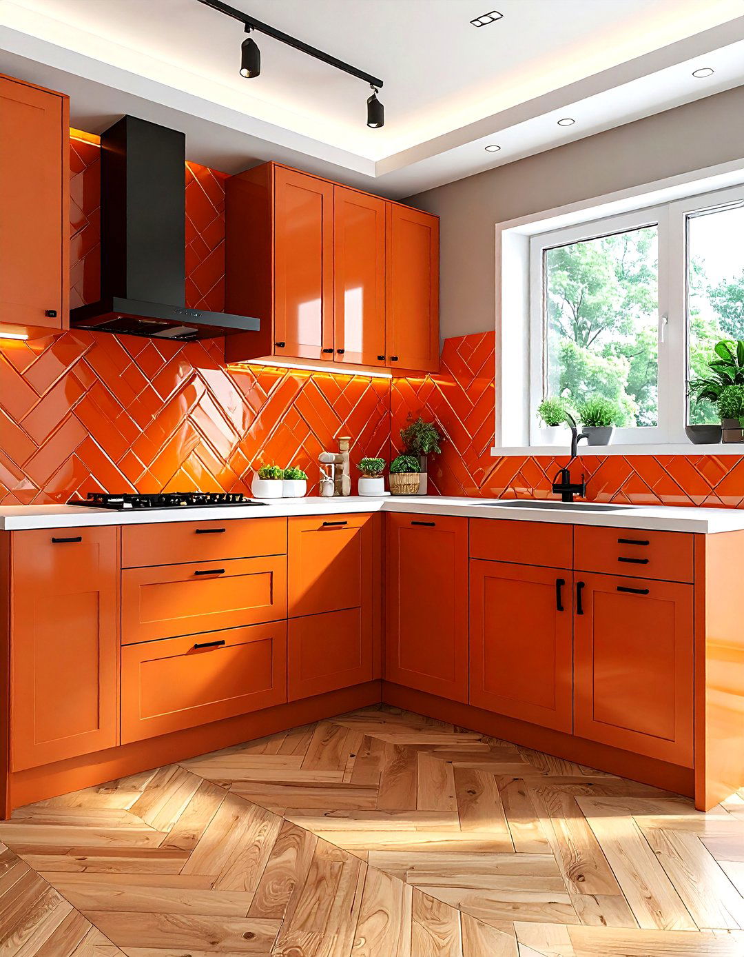 Burnt Orange Subway Tile - 30 burnt orange kitchen ideas