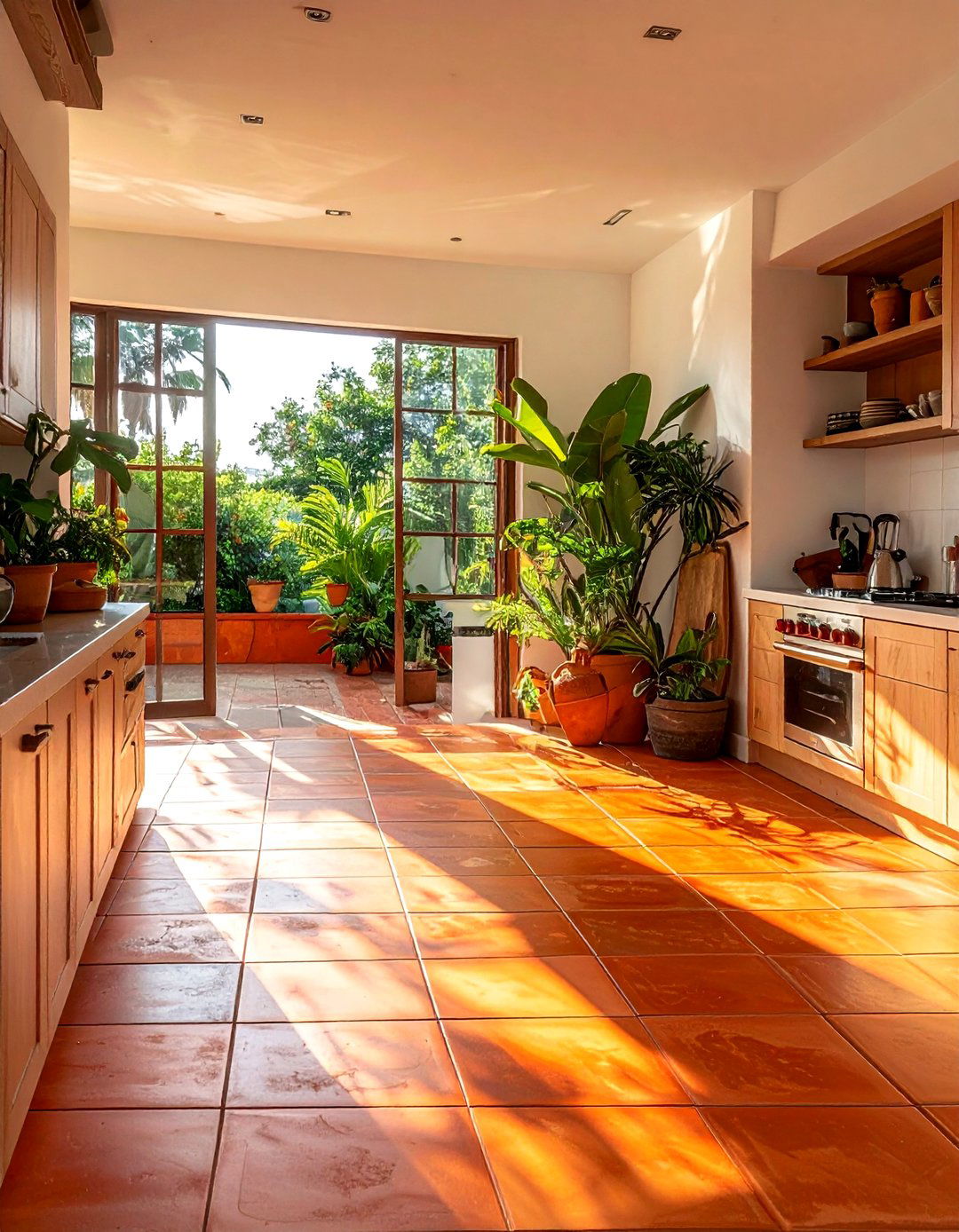 Burnt Orange Terracotta Floor - 30 burnt orange kitchen ideas